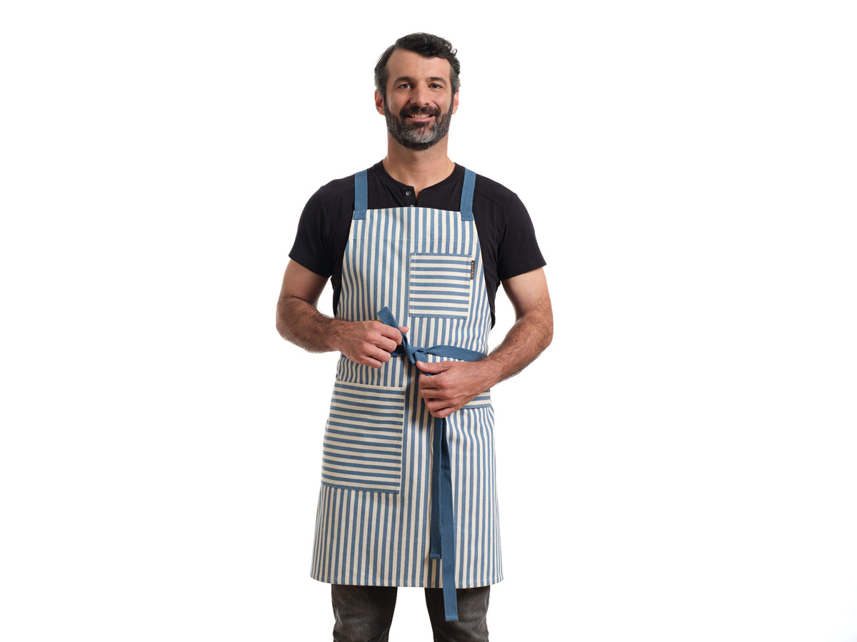 Cotton Crossback Apron with Pockets