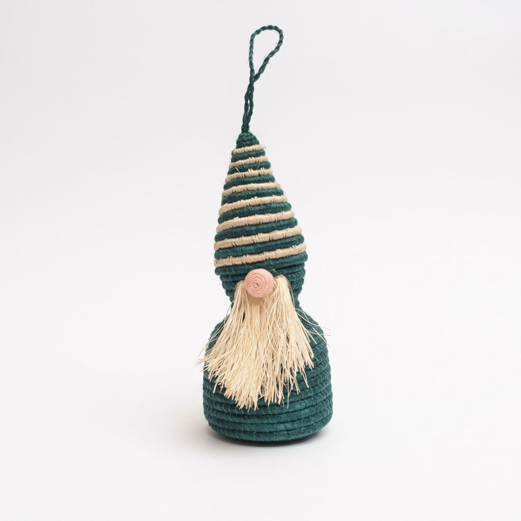 Handwoven Gnome Ornament