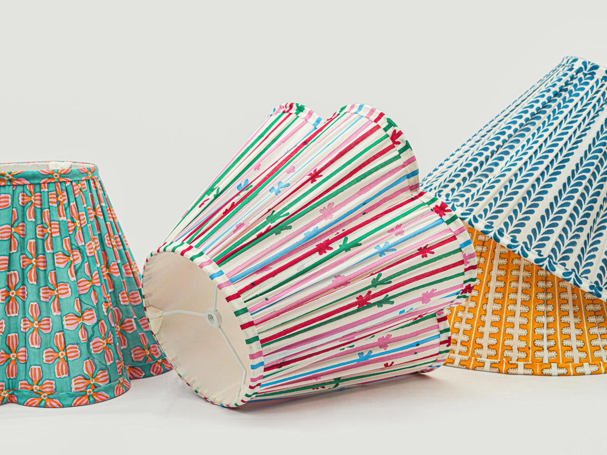 Flourish Handblocked Lamp Shade