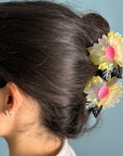 White Flower Hair Claw
