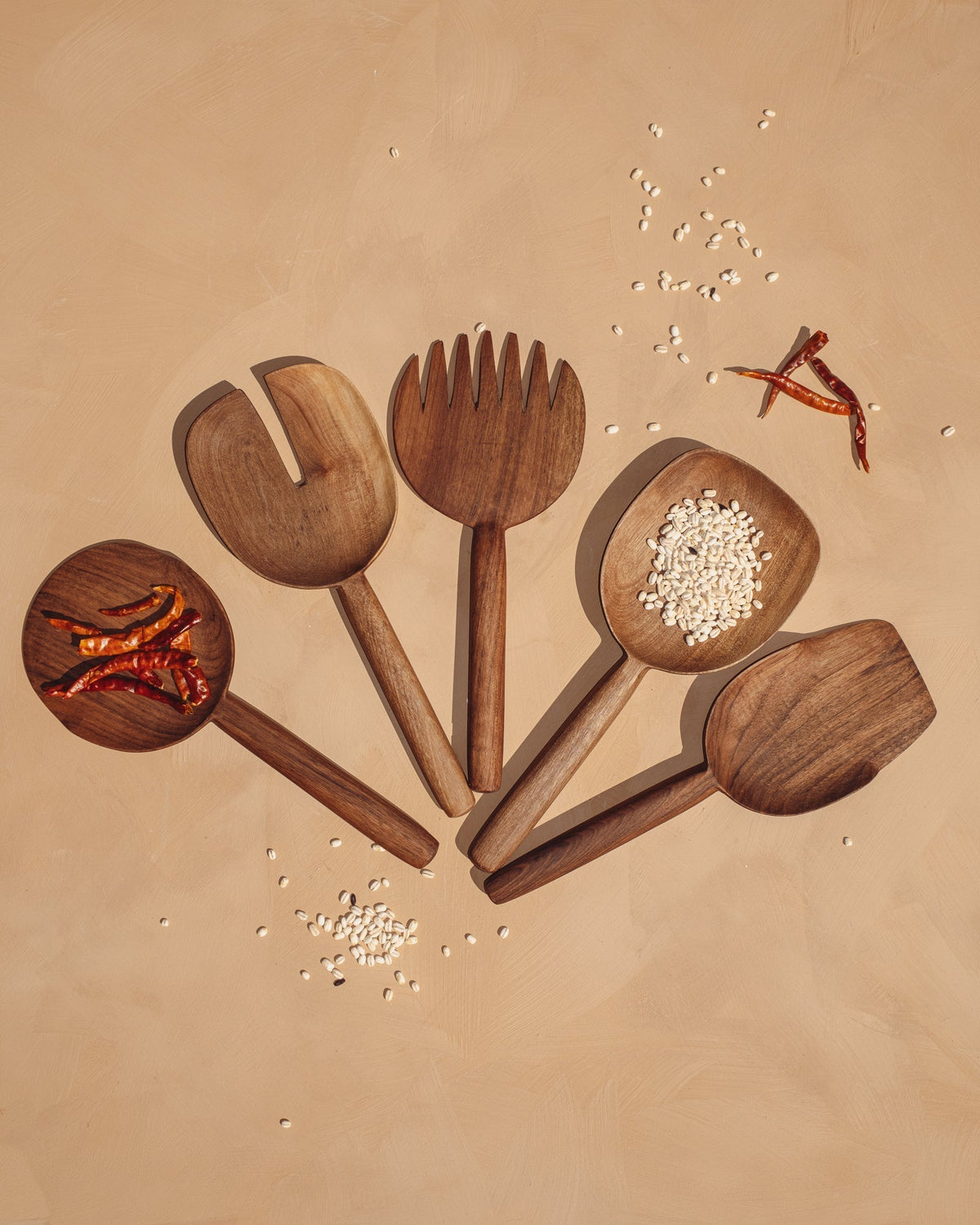 Walnut Spoons - Set of 5