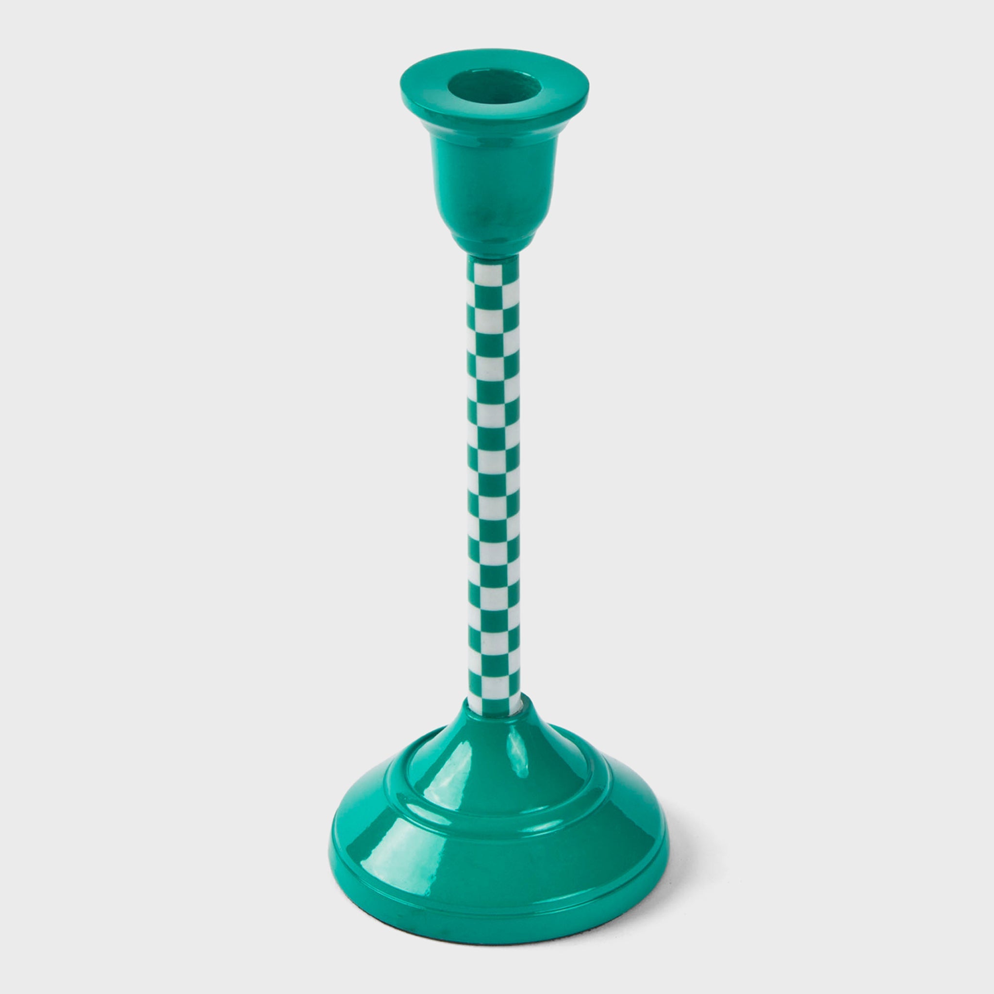 Jade Mint Checkered Candlesticks – Better World Bio