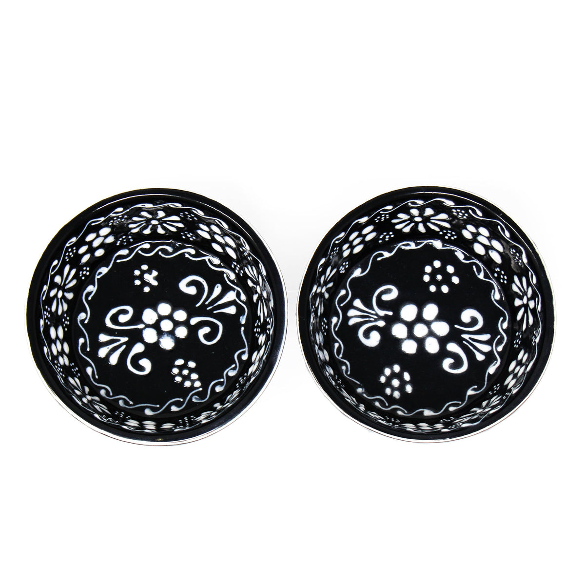 Ink Pottery Dip Bowls - Set of 2