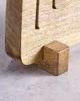 Modern Mango Wood Menorah