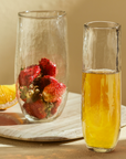 Pebbled Stemless Flutes – Set of 4