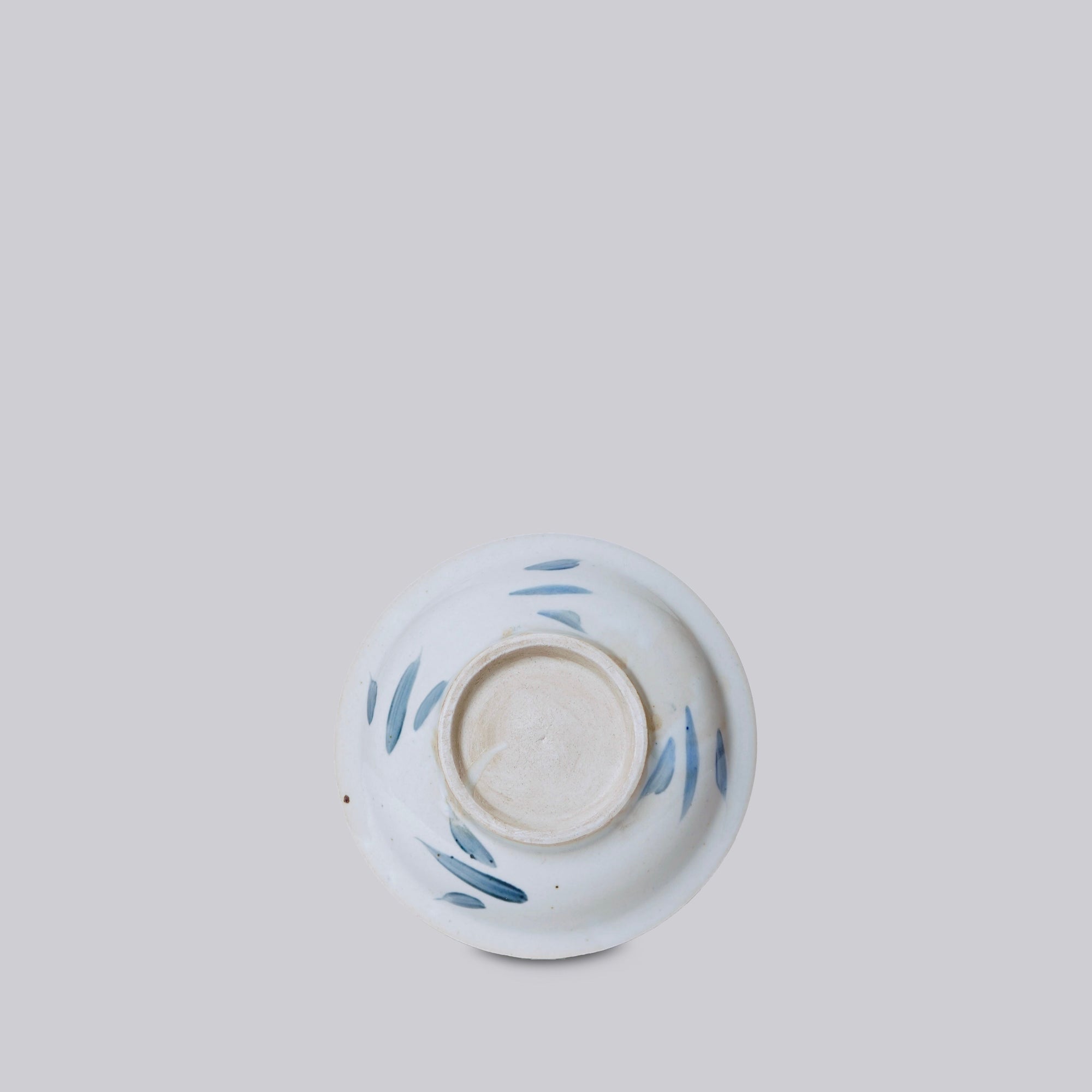 Small Blue and White Porcelain Floral Dish