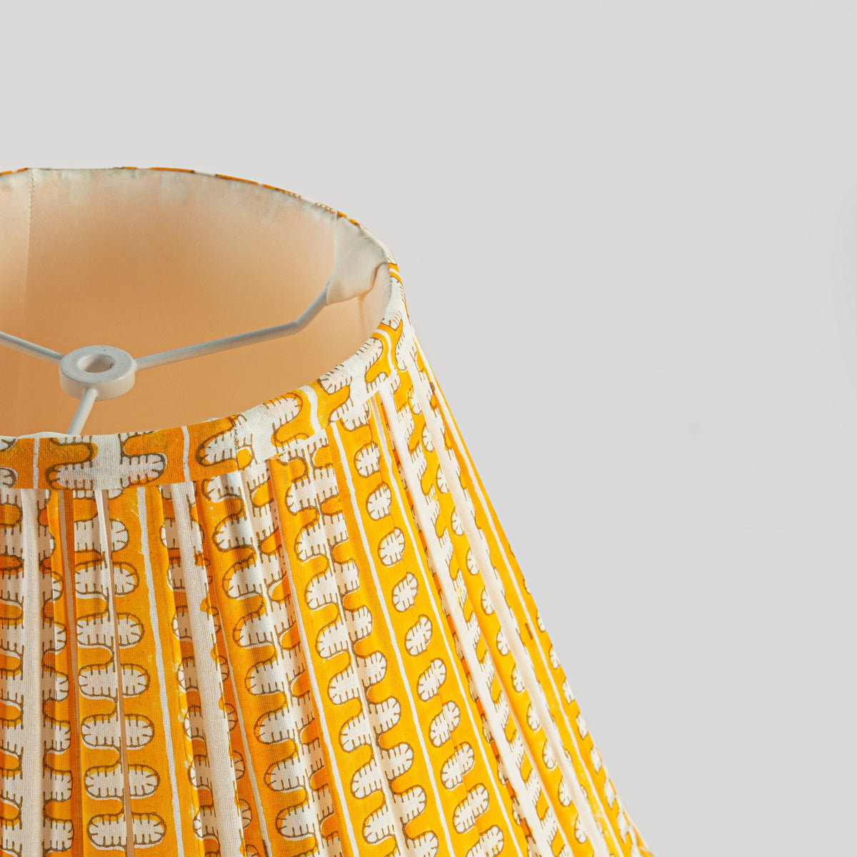 Meadow Striped Handblocked Lamp Shade
