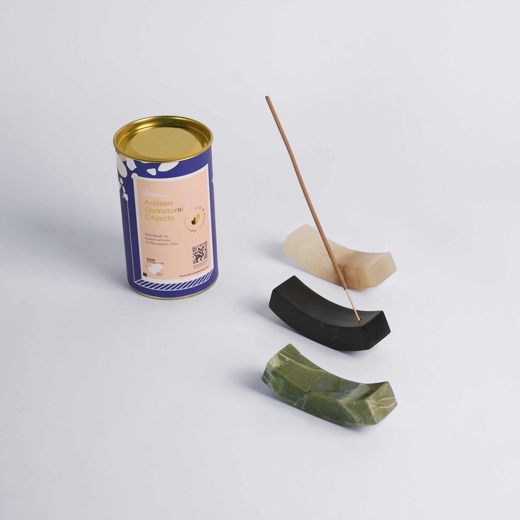 Black Onyx Smile Incense Holder