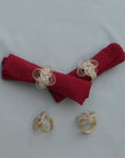French Braid Bamboo Napkin Ring