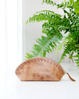 Blossom Leather Travel Pouch