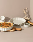 Rounded Stoneware Pie Dish