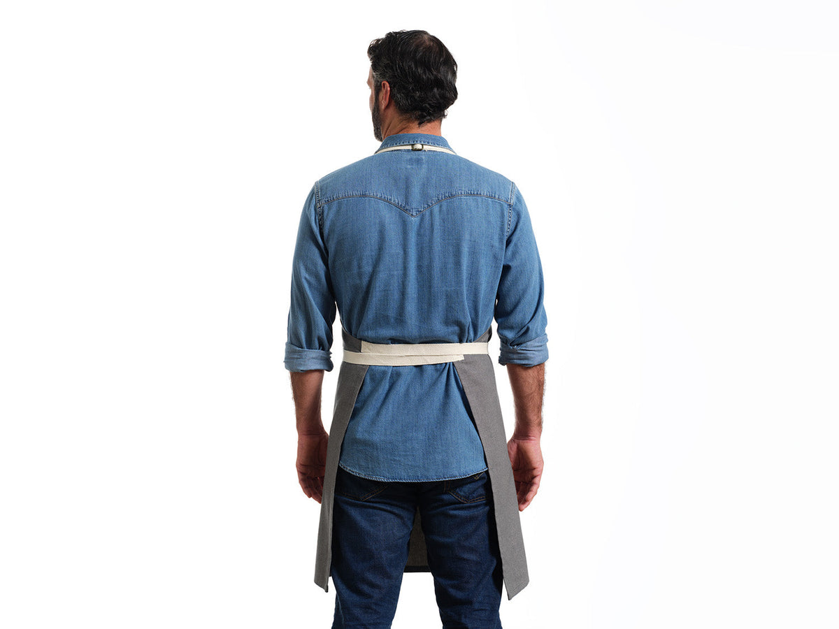 Cotton Bib Apron with Pockets