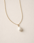 Baroque Pearl Necklace in Gold Fill