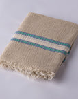 Hand-Loomed Muslin & Linen Beach Towel