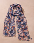 Komal Paisley Chiffon Scarf
