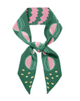 Watermelon Silk Twilly Ribbon Scarf
