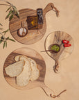 Round Walnut Cutting Board