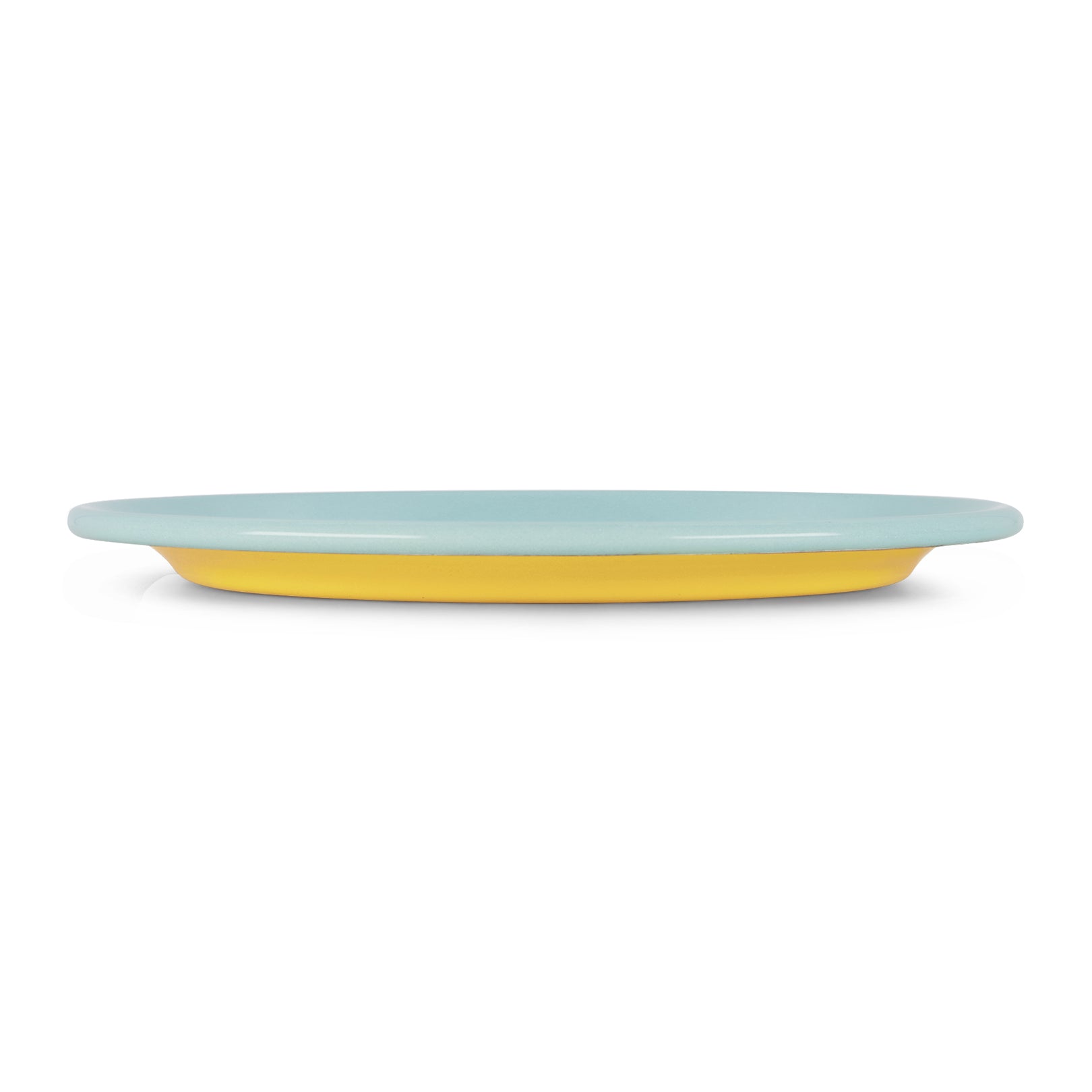 Enamel Two Tone Dinner Plate - Set of 4