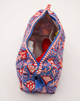 Blue Arch Hand-Block-Printed Toiletry Bag