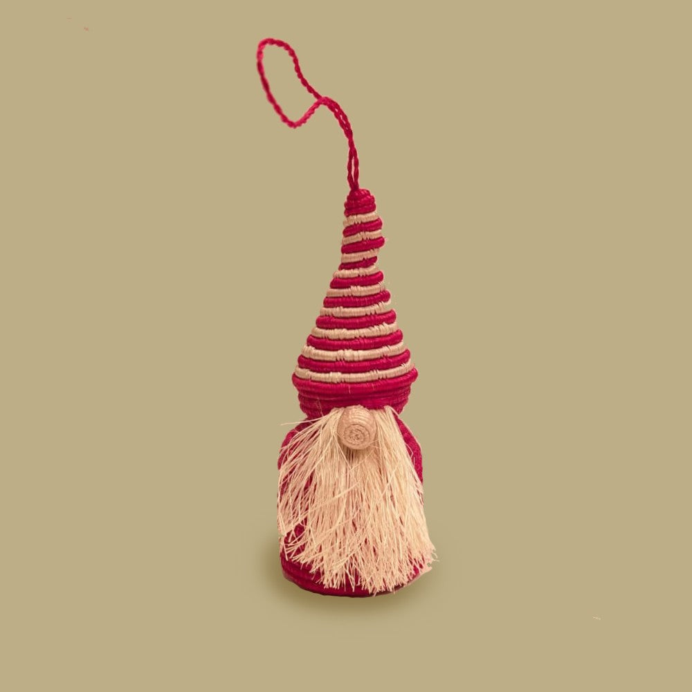 Handwoven Gnome Ornament