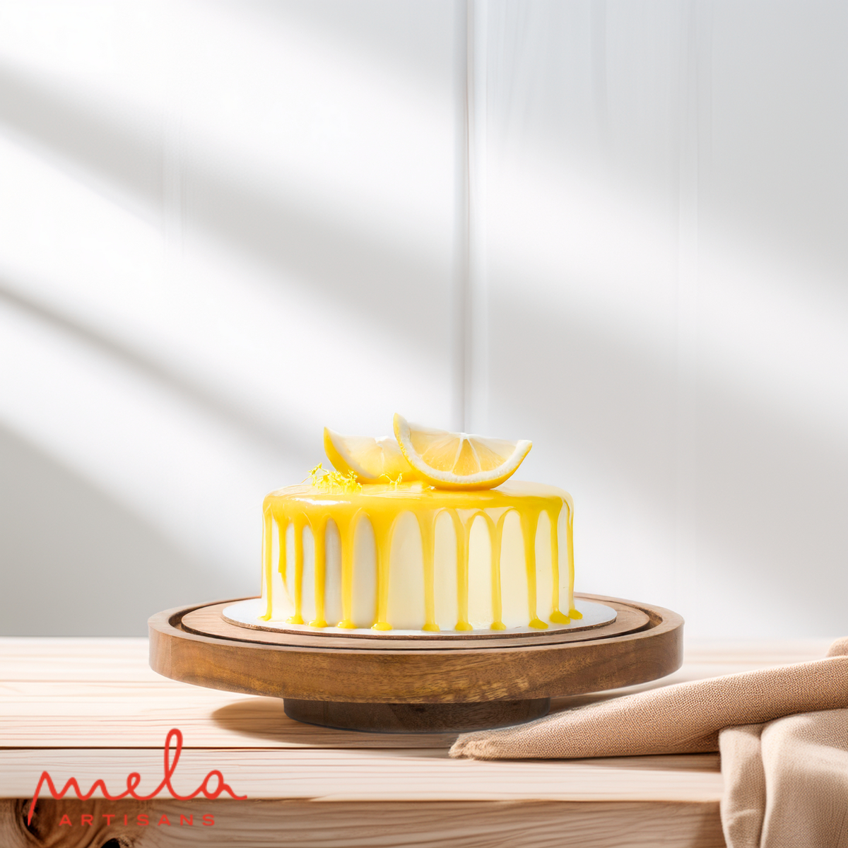 Mango Wood Rotating Cake Stand