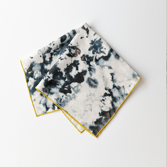 Grey Marble Linen Napkin