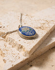 Lotus Mosaic Pendant Necklace