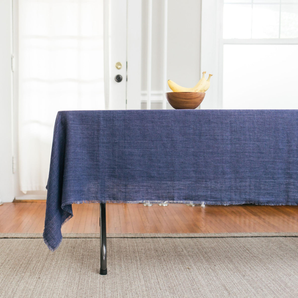 Stone Washed Linen Tablecloth - Blush