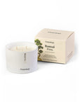 Osmology Bonsai Tree candle and packaging on a white background