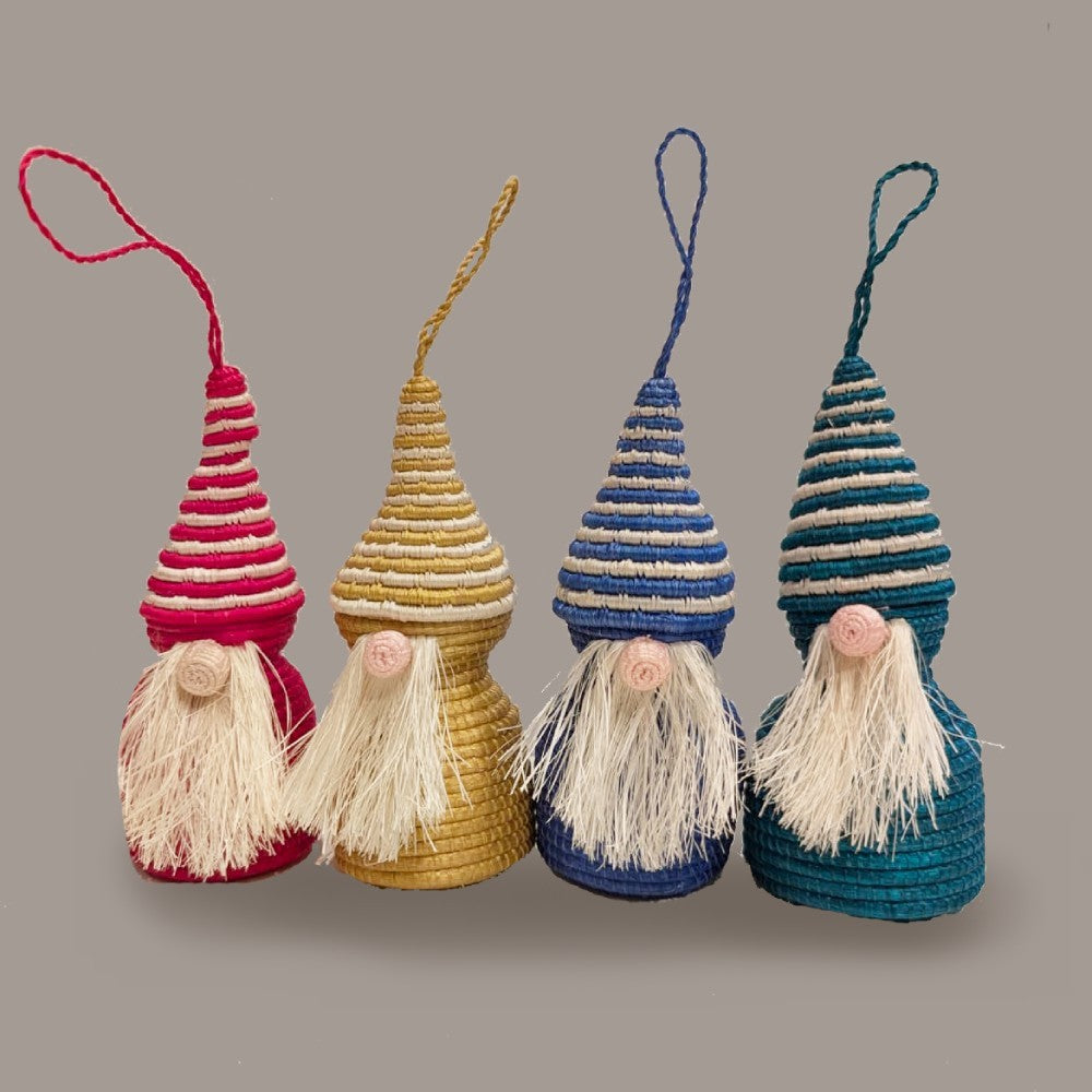 Handwoven Gnome Ornament