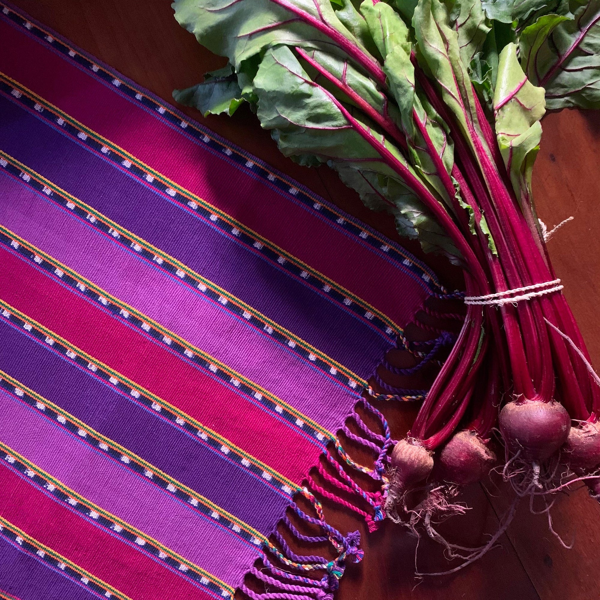 Purple Zunil Table Runner