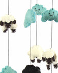 Blue Counting Sheep Felt Mobile
