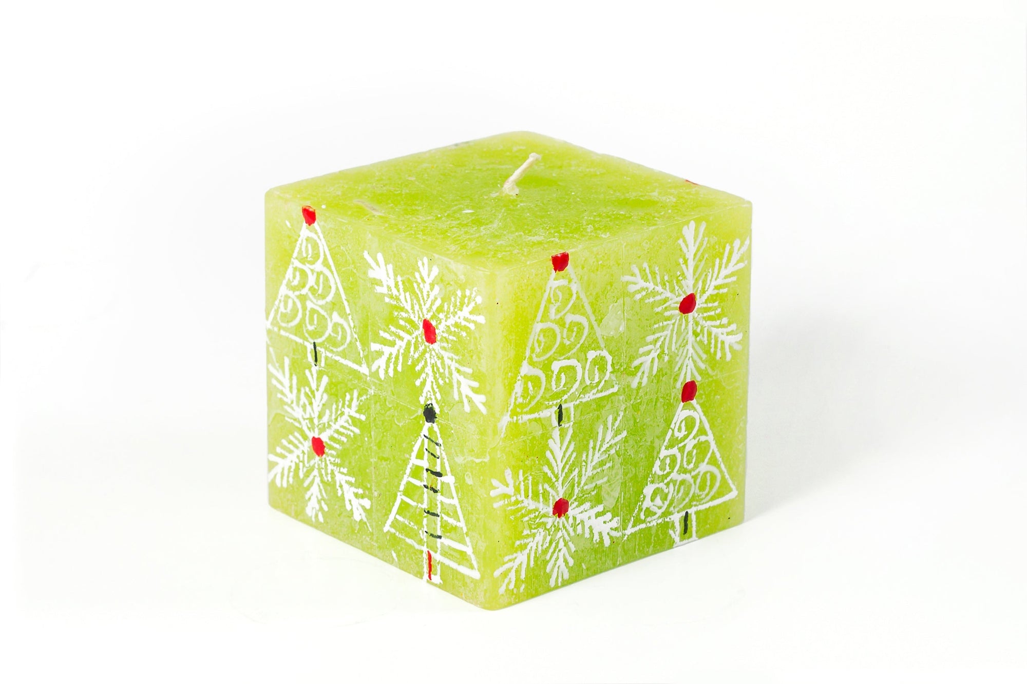 Whimsy Christmas Painted Candles