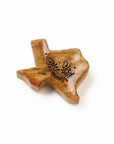 Texas State Bluebonnet Trinket Dish - Mango Wood