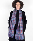 Blue Plaid Scarf