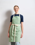 Cotton Bib Apron with Pockets