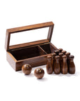 Tabletop Bowling Game Set - Handcrafted Wood