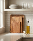 Natural Acacia Wood Cutting Boards - Set of 3