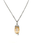 Silver Birthstone Necklace