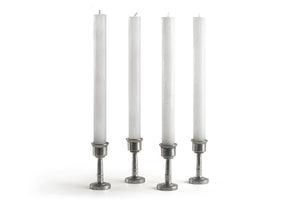 Luma Afrika Frosted Taper Candles – White, Set of 4