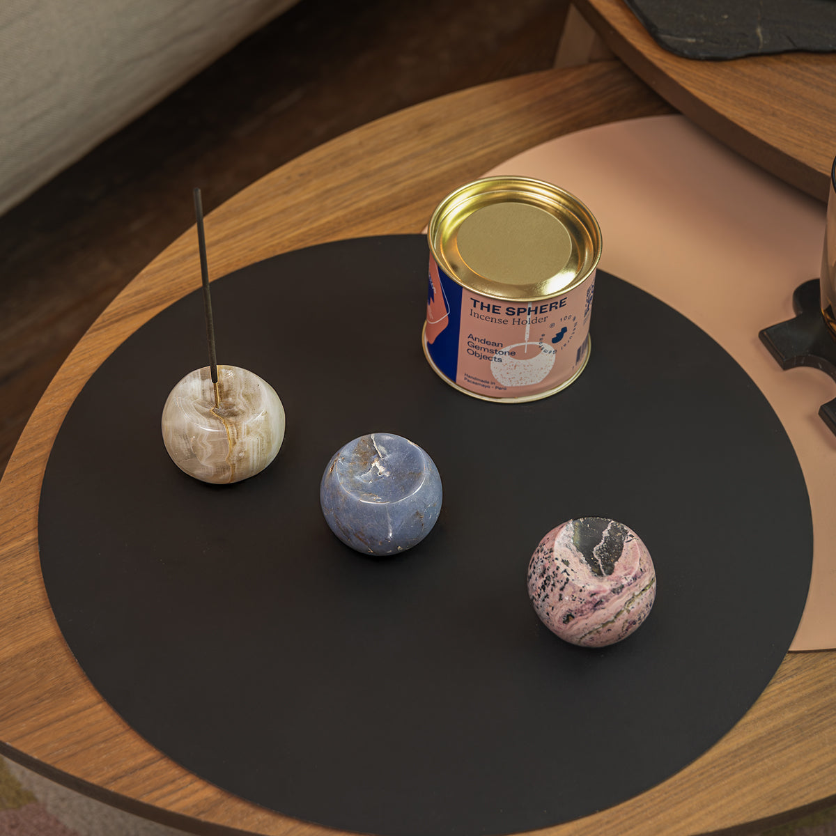 Celestina Angelite Sphere Incense Holder