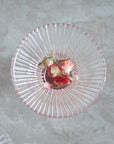 Pressed Clear Martini Glasses - Set of 4