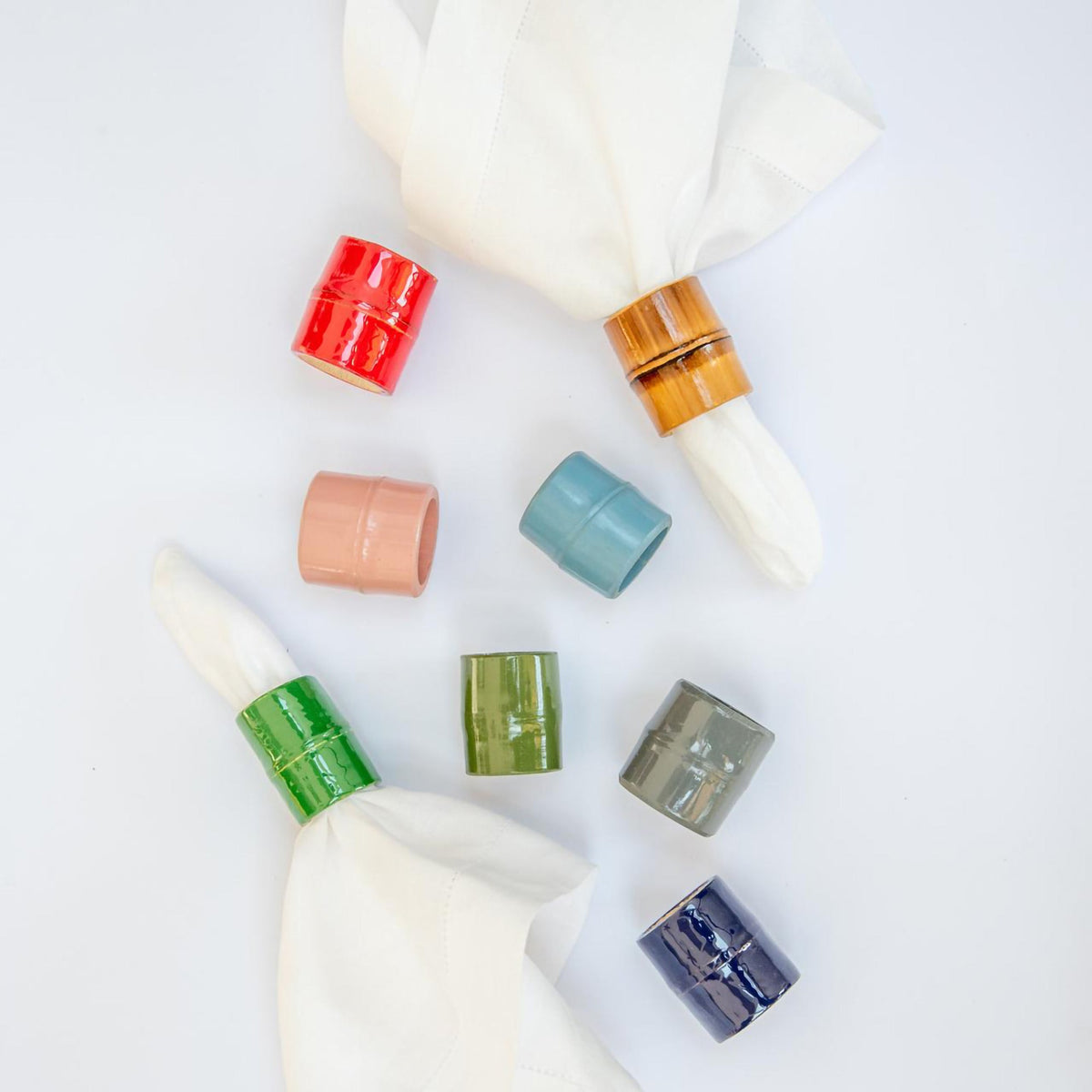 Bamboo Napkin Rings - Set of 4