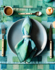 Blue Tapestry Linen Placemat