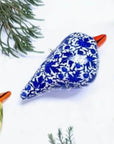 Hand-Painted Dove Christmas Ornaments – Set of 3