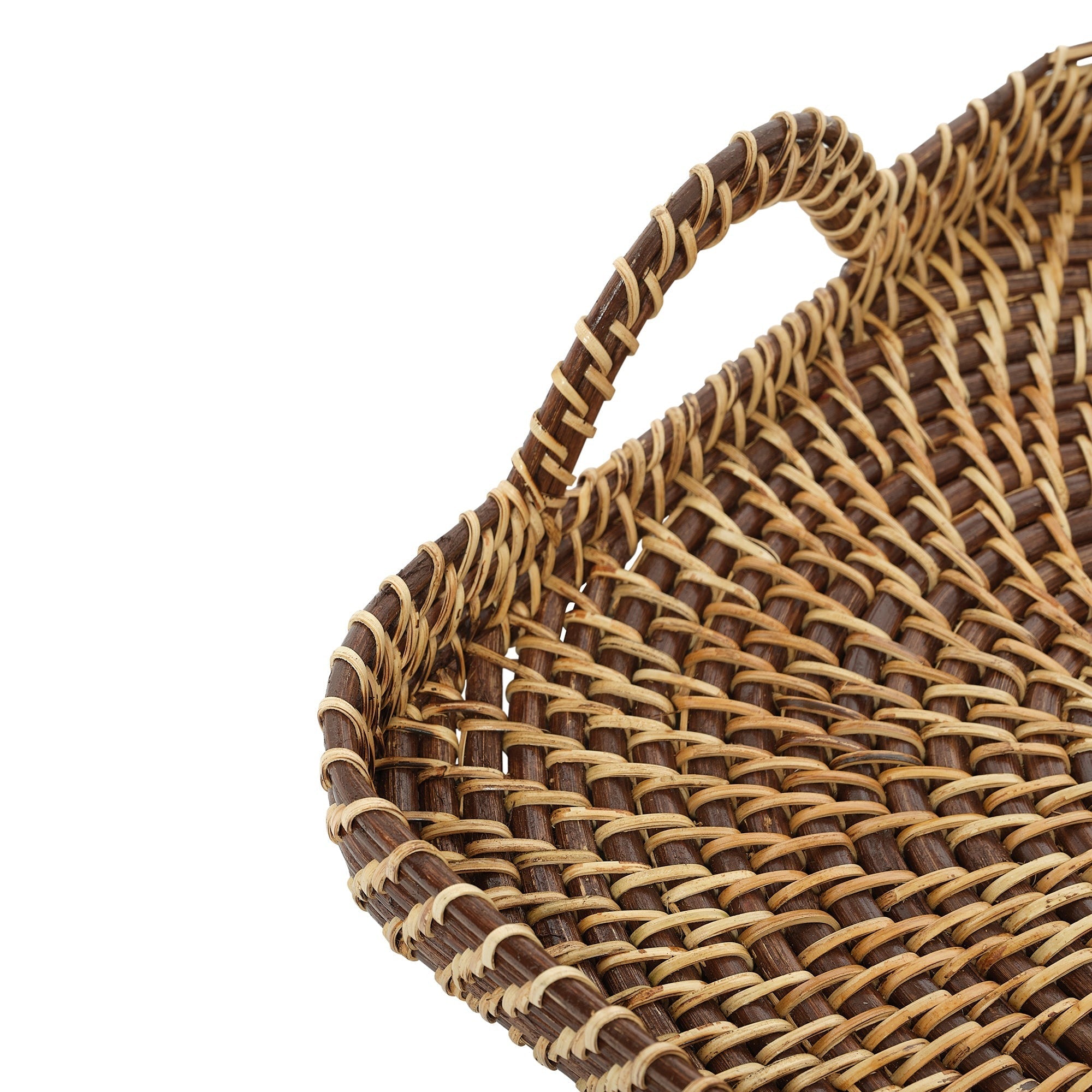 Brown &amp; Natural Rectangle Tray