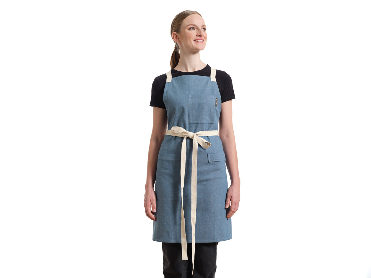 Cotton Crossback Apron with Pockets
