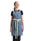 Cotton Crossback Apron with Pockets