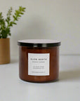 Midnight Garden Candle – Lavender, Rosemary & Geranium (3-Wick Soy Candle)
