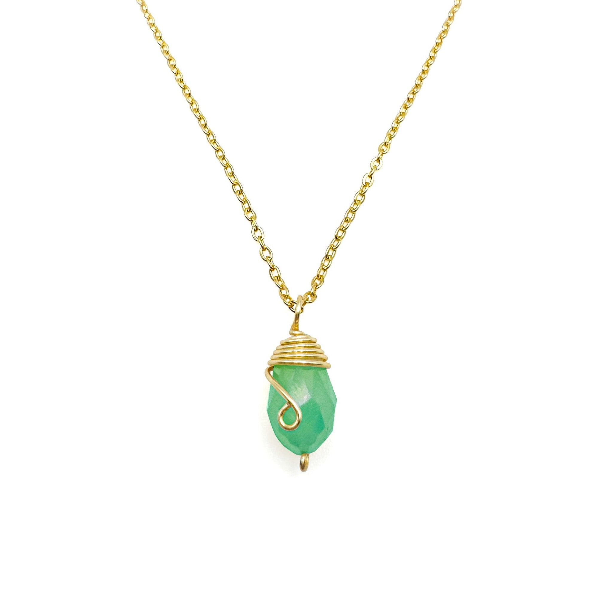 Gold Birthstone Necklace